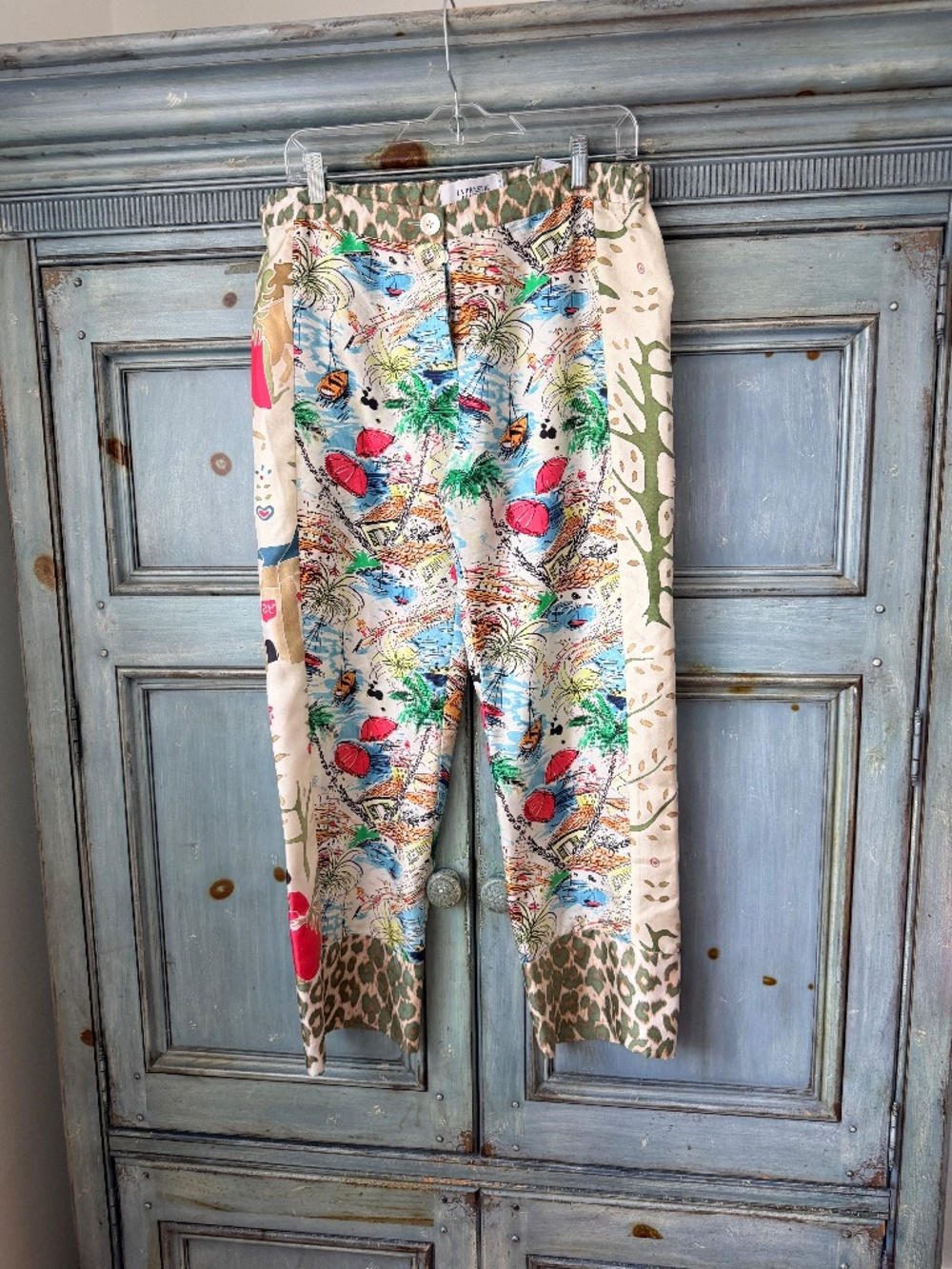 La Prestic Ouiston Silk Tropical Print Pants Size 1 (S)